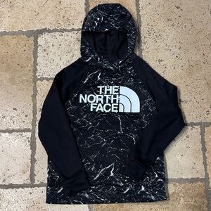 The North Face Marble Pattern Black and White Hoodie